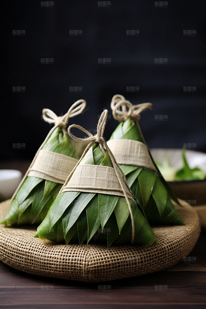 粽子自然传统美食摄影图
