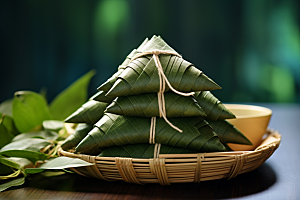粽子小吃端午节摄影图