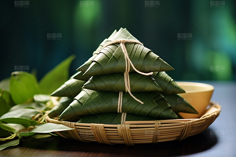 粽子小吃端午节摄影图