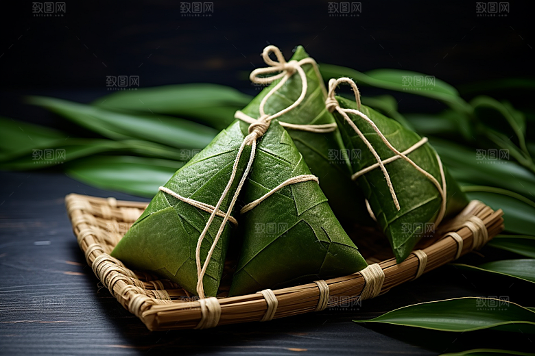 粽子传统美食节日节气摄影图