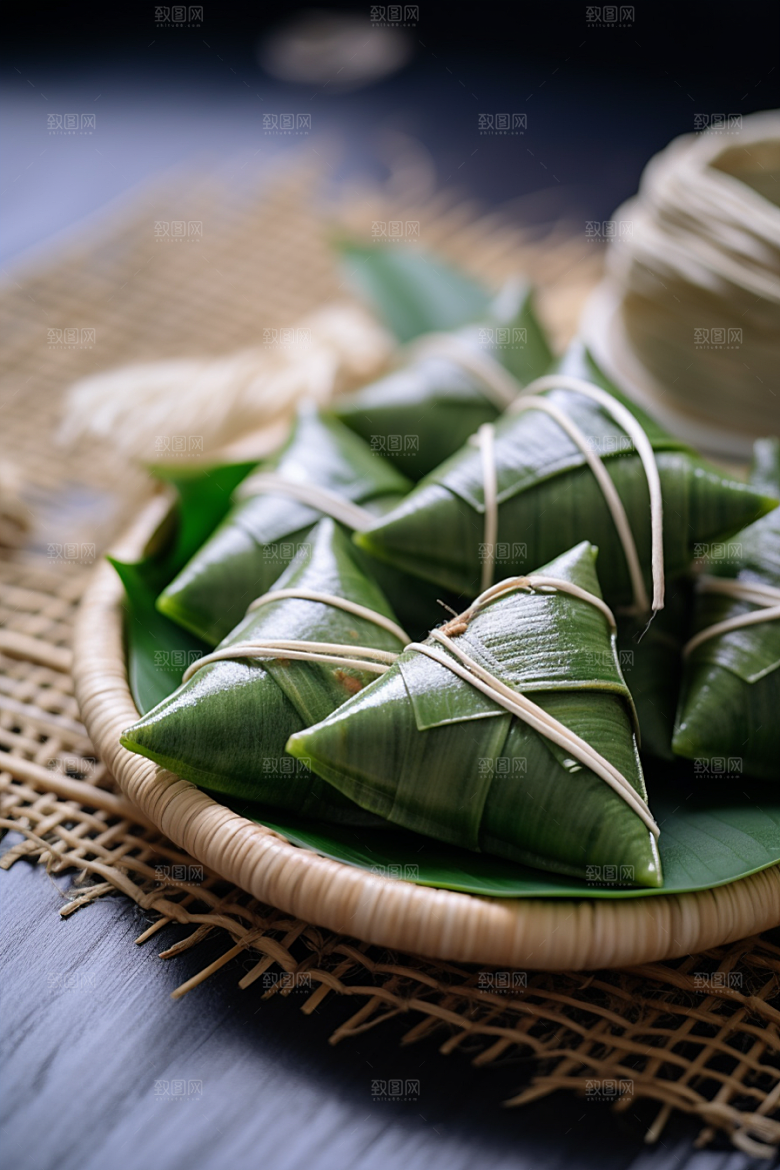 粽子传统美食美味摄影图