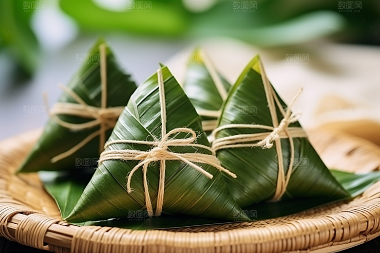 粽子端午节小吃摄影图