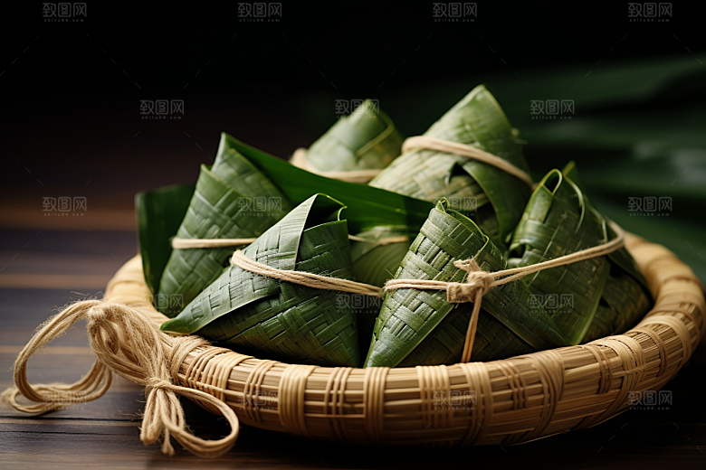 粽子高清传统美食摄影图