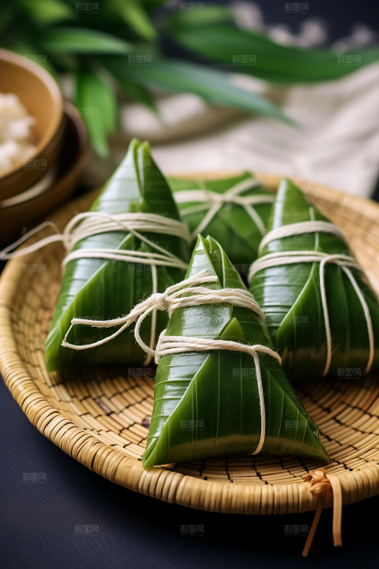 粽子节日节气传统美食摄影图