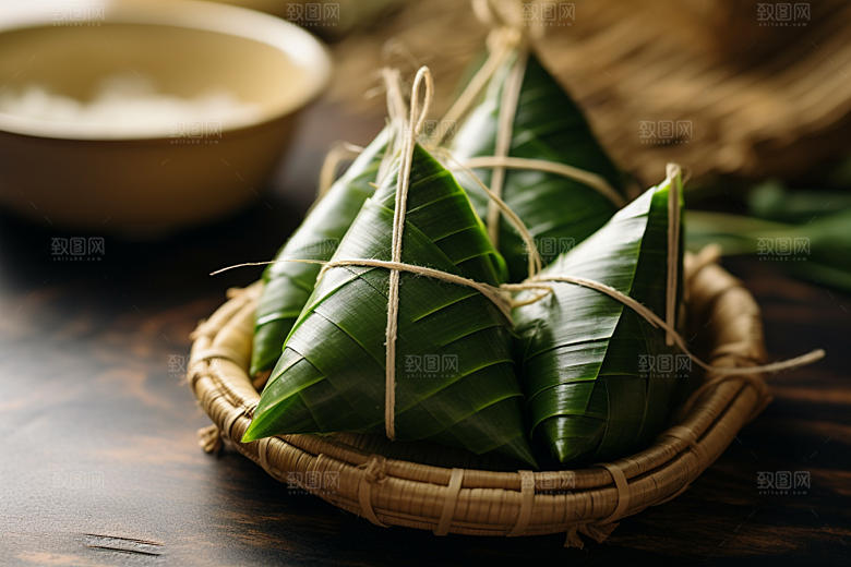 粽子自然美味摄影图