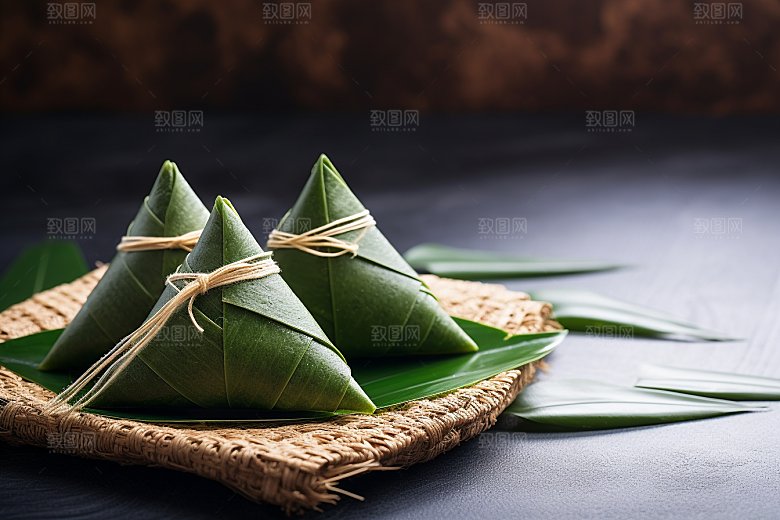 粽子自然传统美食摄影图