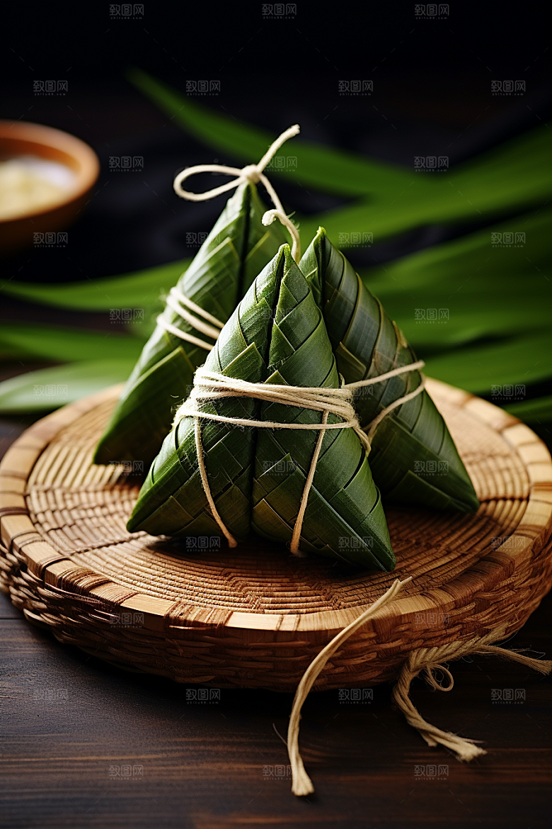 粽子端午节传统美食摄影图