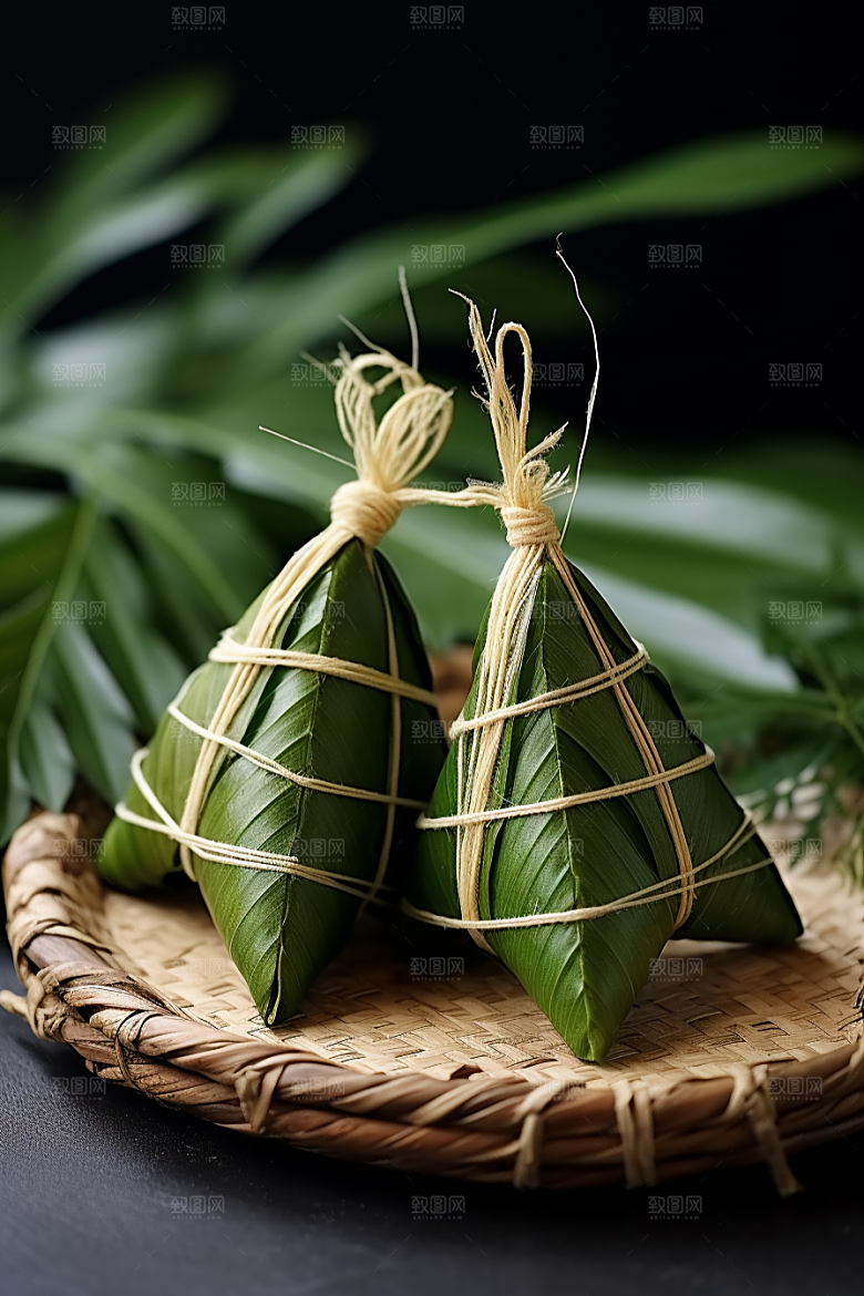 粽子美味小吃摄影图