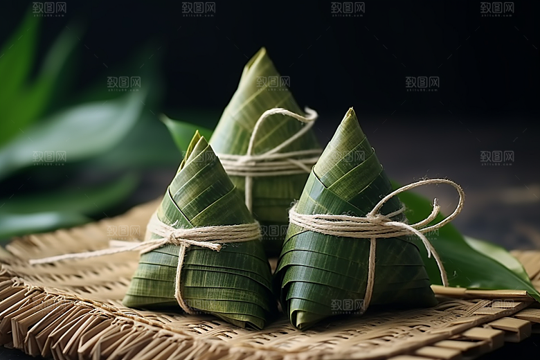 粽子传统美食高清摄影图