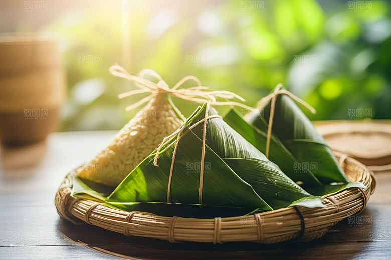 粽子自然传统美食摄影图