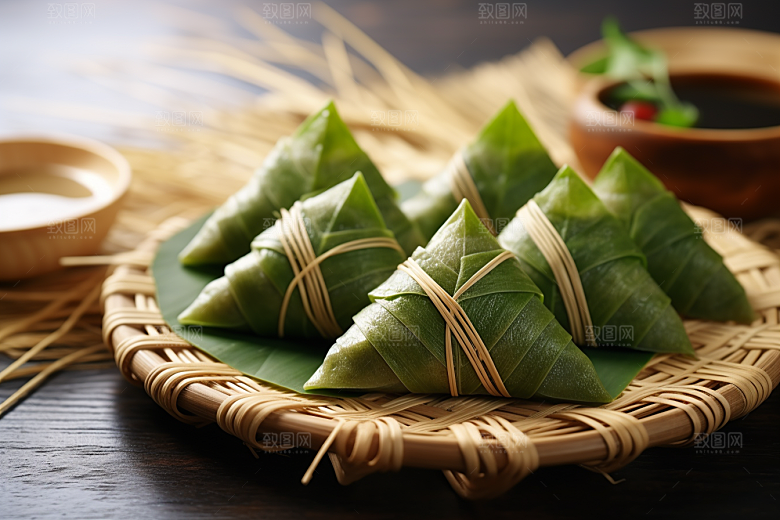 粽子传统美食端午节摄影图
