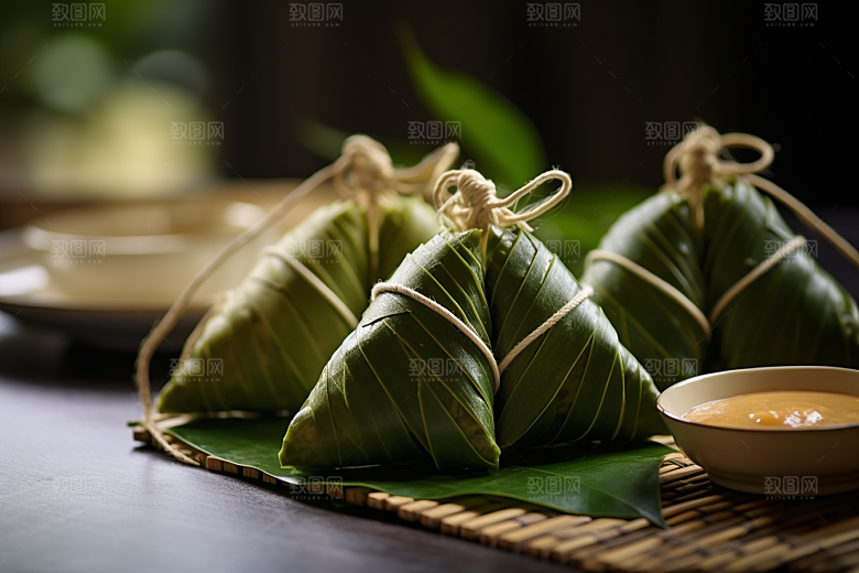 粽子美味传统美食摄影图
