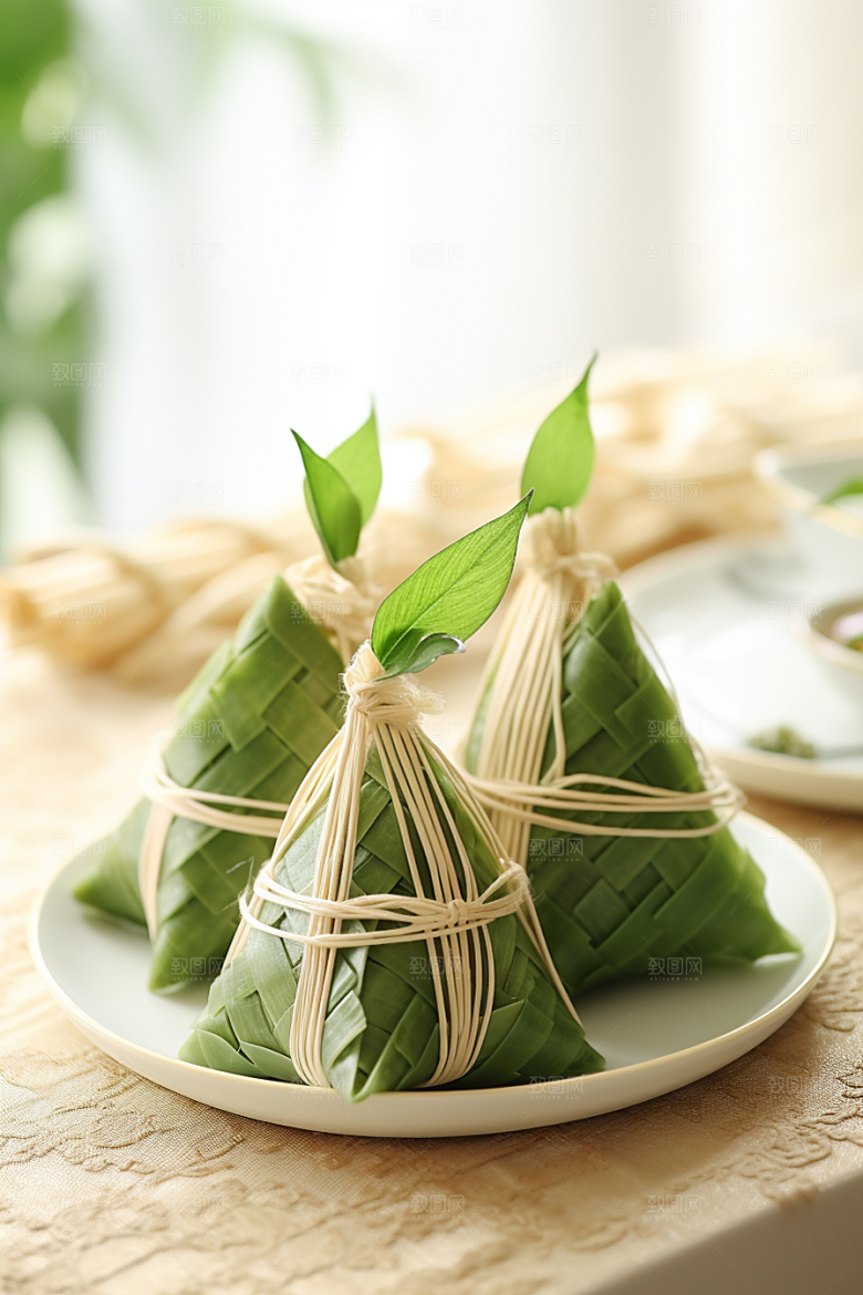 粽子节日节气美味摄影图