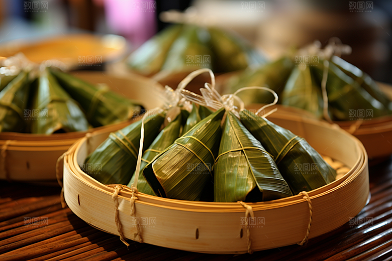 粽子美味小吃摄影图