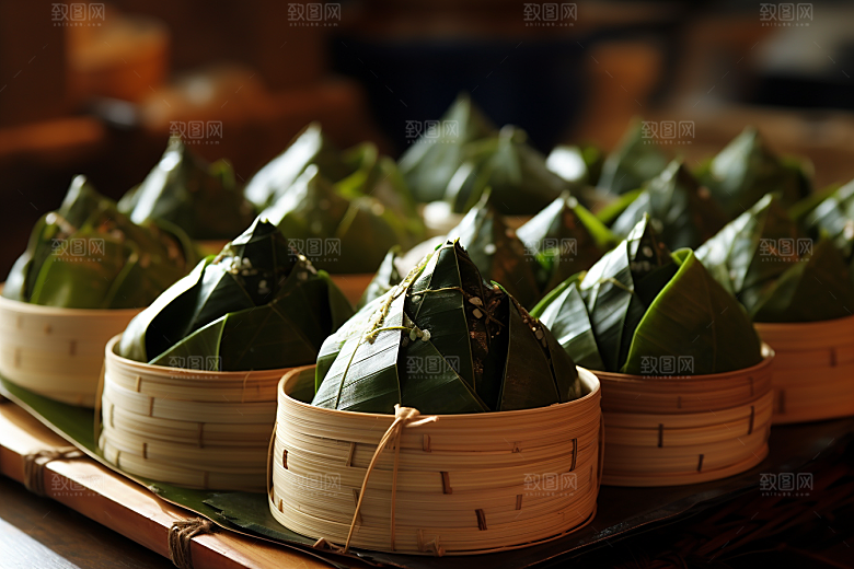 粽子节日节气美味摄影图