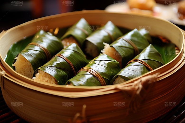 粽子美味自然摄影图