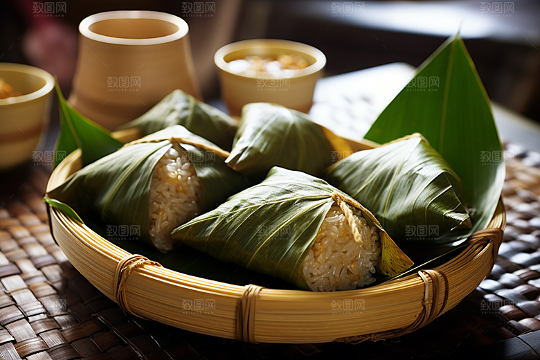 粽子传统美食节日节气摄影图