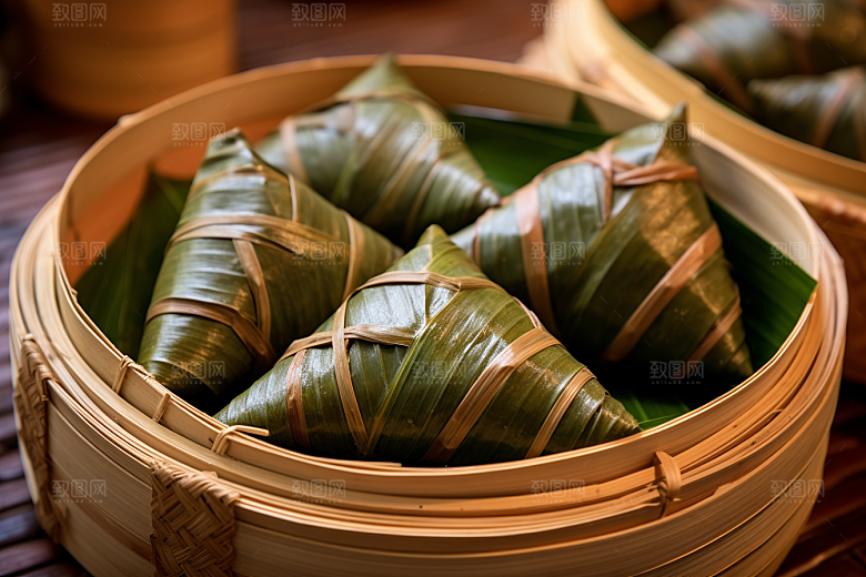 粽子美味自然摄影图
