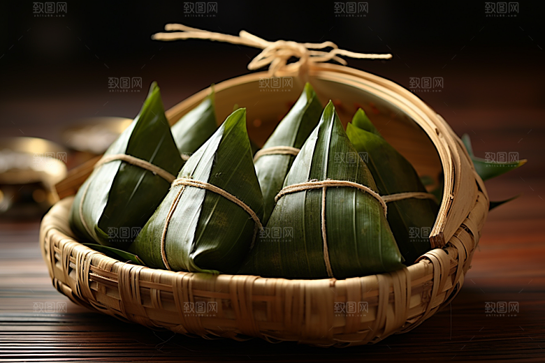粽子节日节气美味摄影图