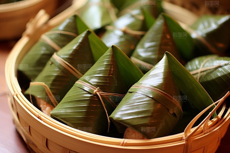 粽子美味传统美食摄影图