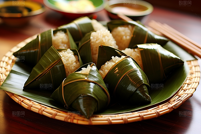 粽子高清美味摄影图