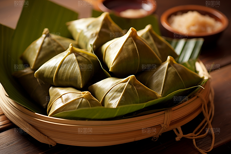 粽子传统美食美味摄影图