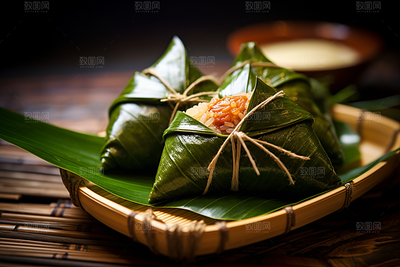 粽子传统美食端午节摄影图