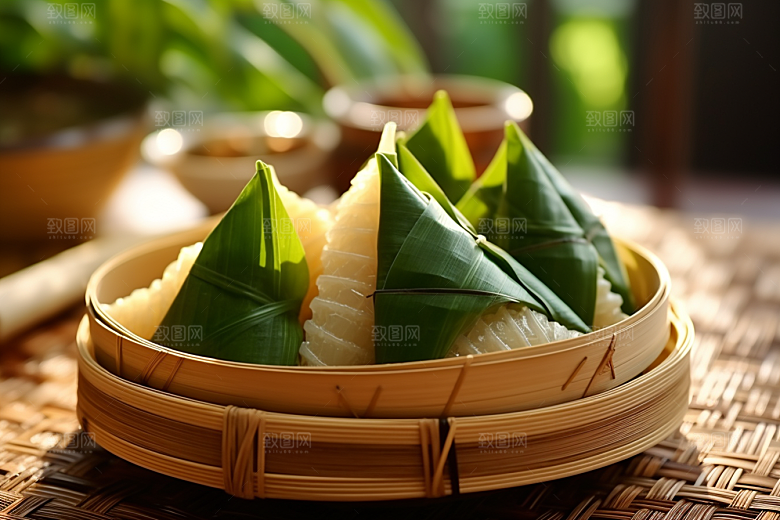 粽子节日节气美味摄影图