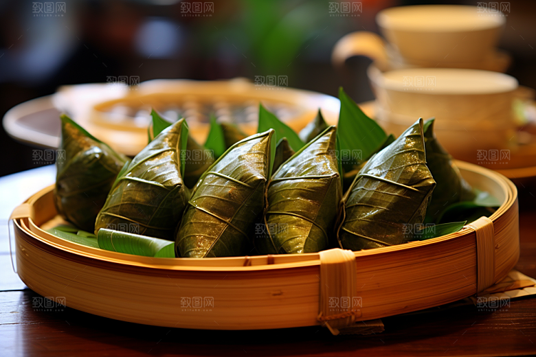 粽子包粽子自然摄影图