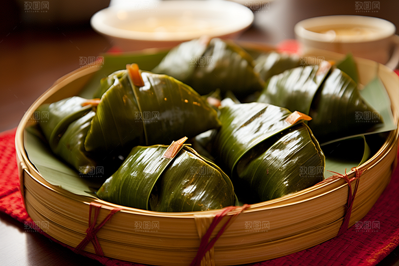 粽子传统美食美味摄影图