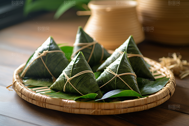 粽子包粽子自然摄影图