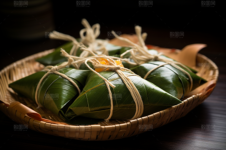 粽子自然包粽子摄影图