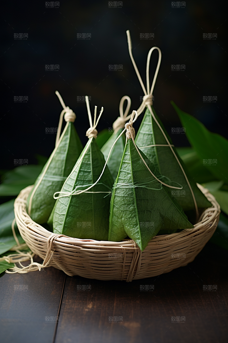 粽子包粽子自然摄影图
