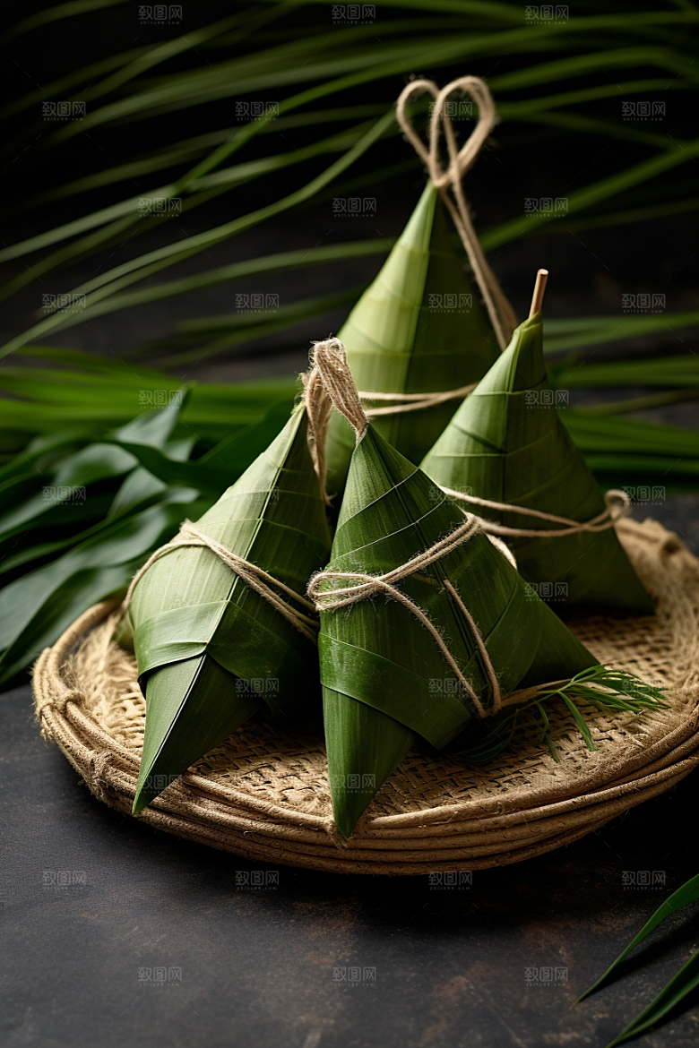 粽子自然美味摄影图