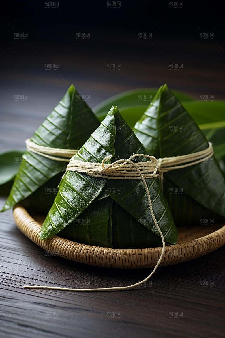 粽子自然美味摄影图
