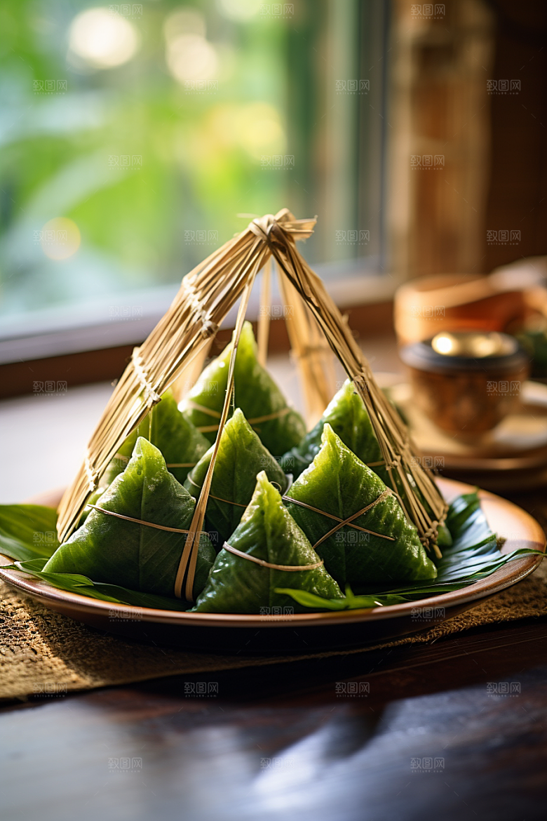 粽子传统美食高清摄影图