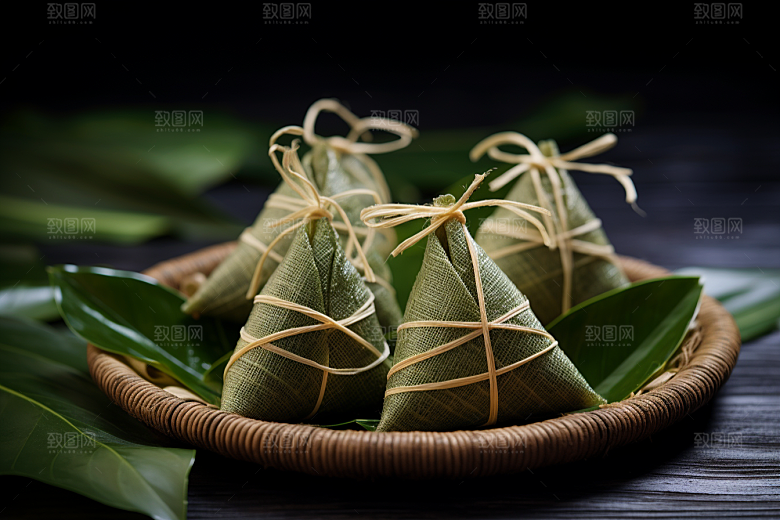 粽子美味自然摄影图