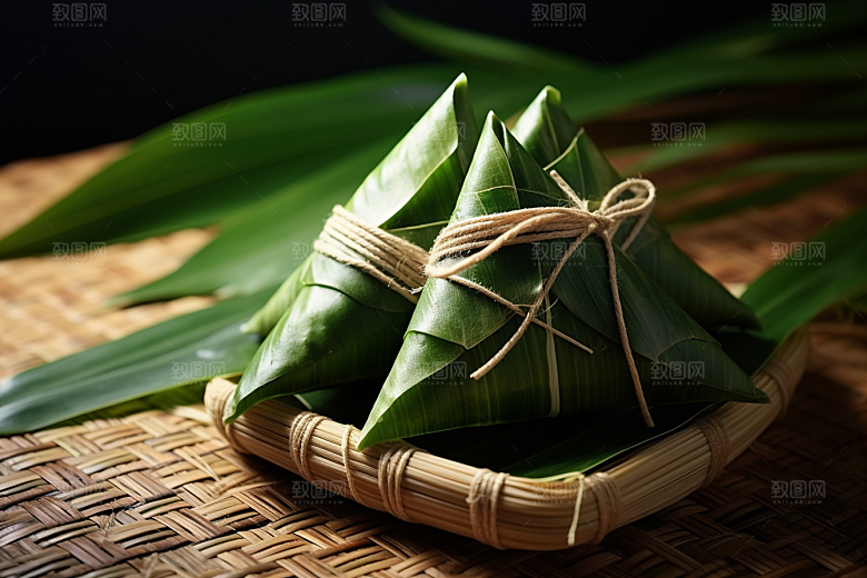 粽子美味传统美食摄影图