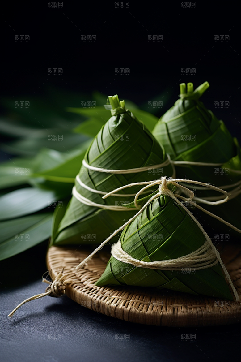 粽子传统美食美味摄影图