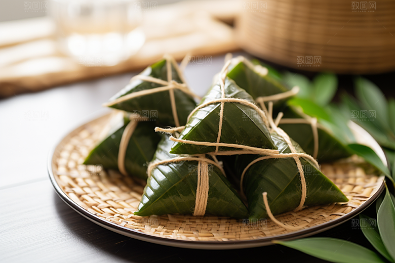 粽子自然小吃摄影图