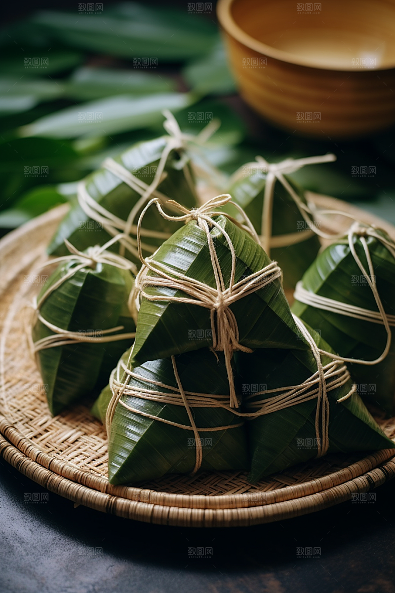 粽子传统美食美味摄影图