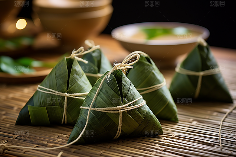 粽子包粽子高清摄影图