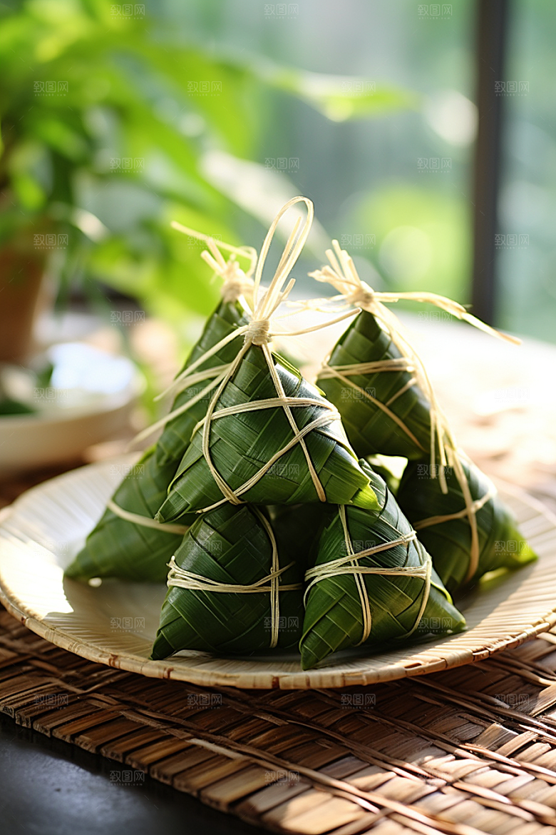 粽子美味小吃摄影图
