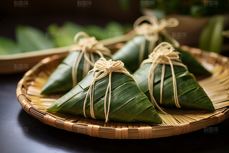 粽子包粽子高清摄影图