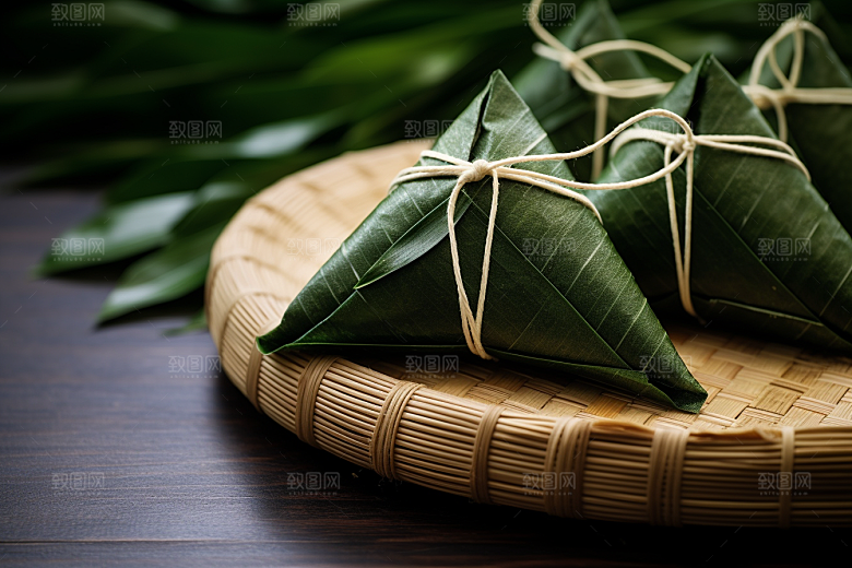 粽子传统美食小吃摄影图