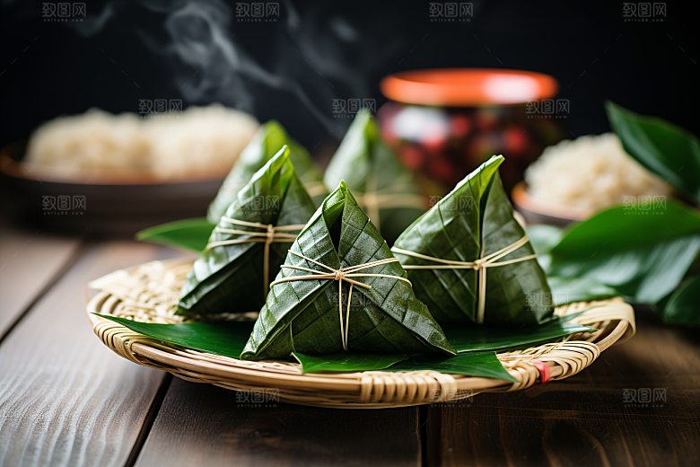 粽子美味高清摄影图