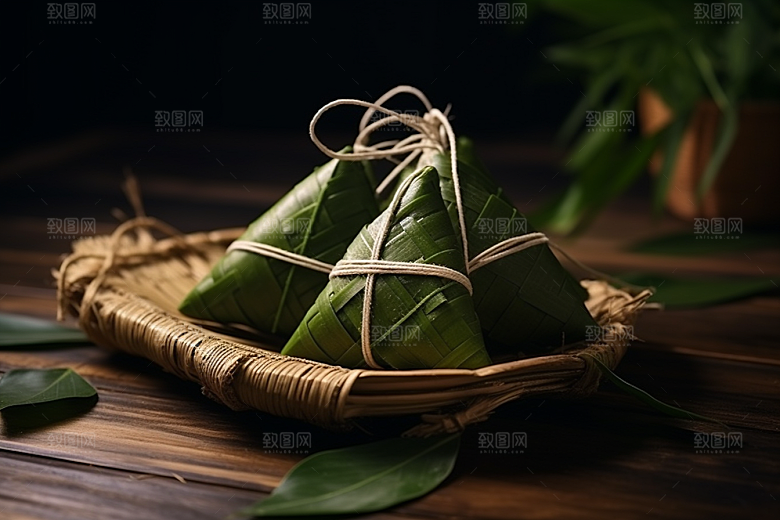 粽子高清美味摄影图
