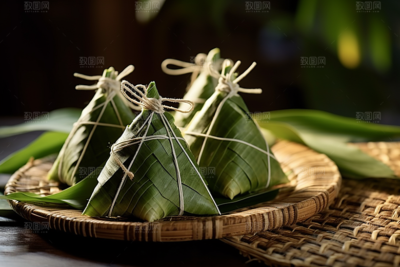 粽子高清传统美食摄影图