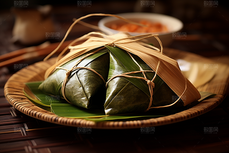 粽子传统美食节日节气摄影图