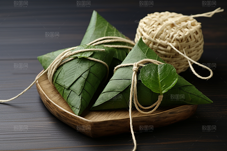 粽子自然小吃摄影图